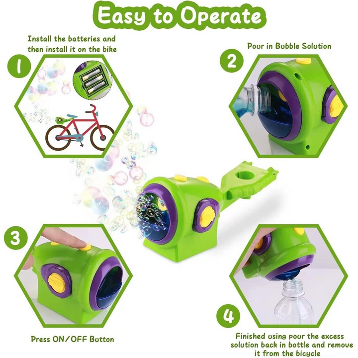 Bicycle Bubble Machine Toy