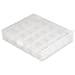 25 Clear Compartment Bobbin Thread Holder Box