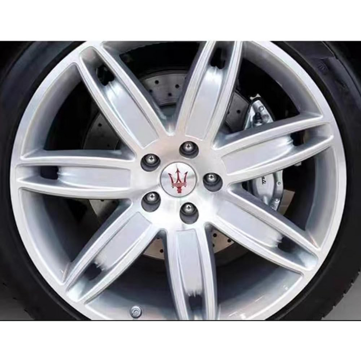 Maserati 60mm Silver Wheel Centre Cap (U)