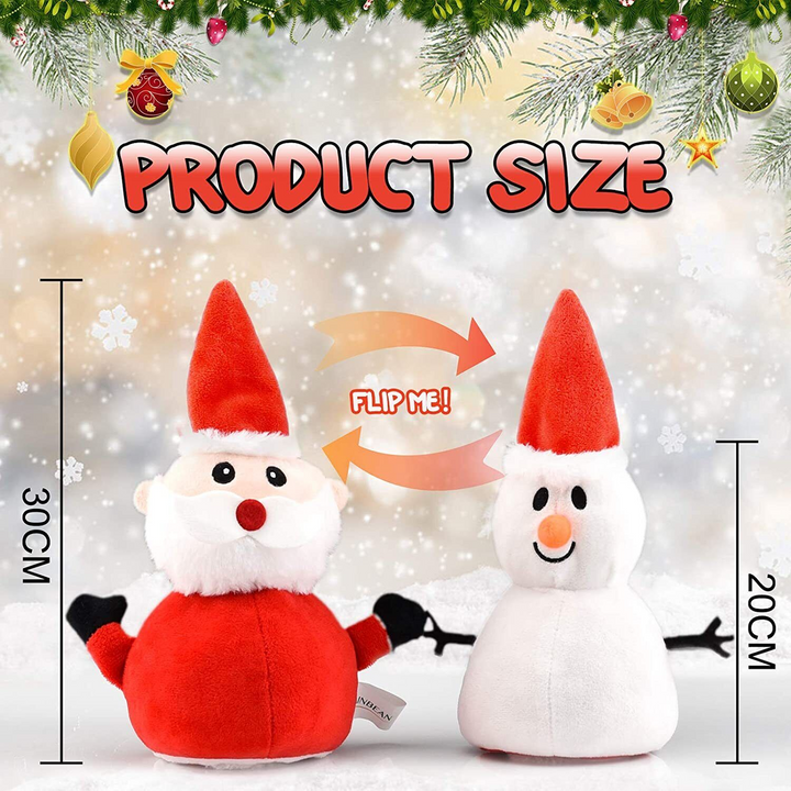Reversible Santa & Snowman Soft Toy