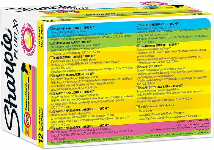 12 Yellow Sharpie Highlighters