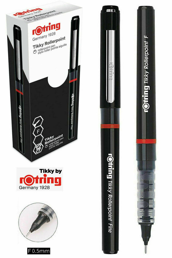 Black Tikky Rollerpoint Pen