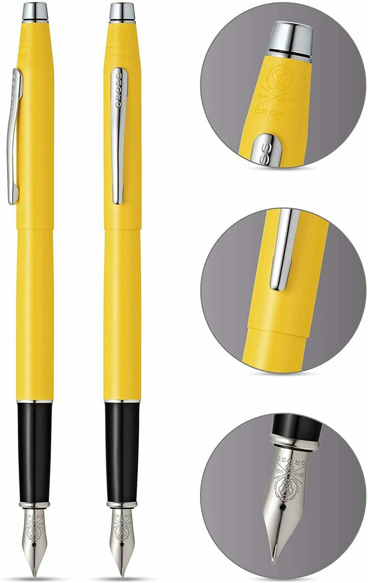 Cross Classic Yellow Medium Fountain Pen