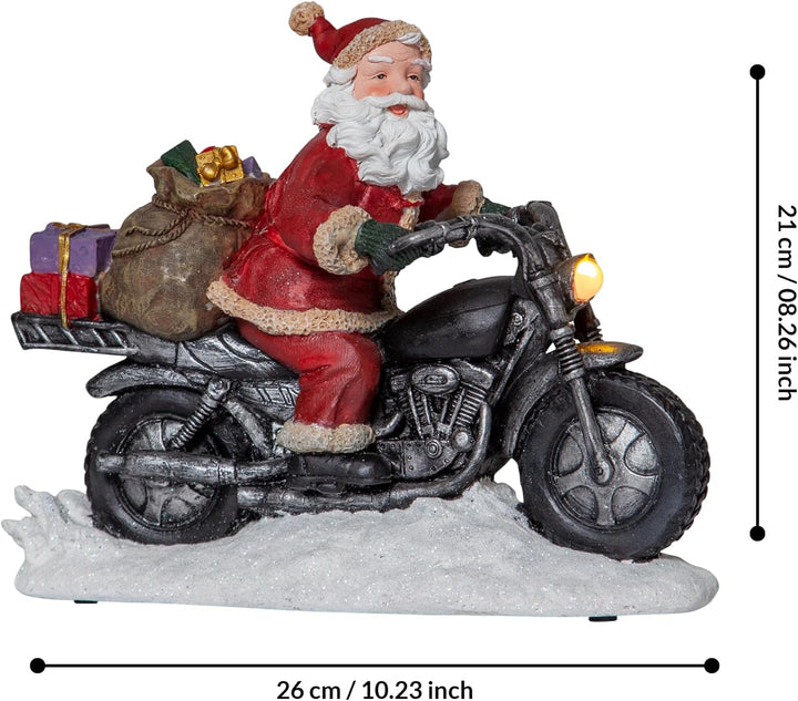 Santa Motorbike LED Christmas Decoration 