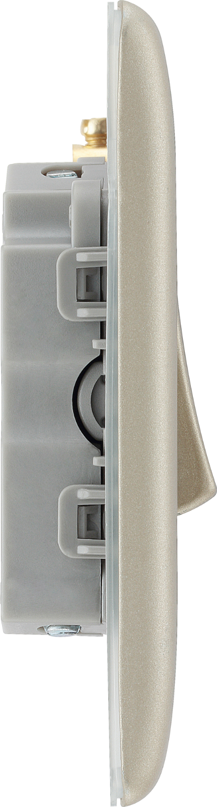 BG Electrical Pearl Nickel Triple Light Switch