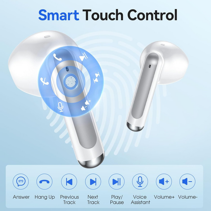 White S47 Wireless Earphones