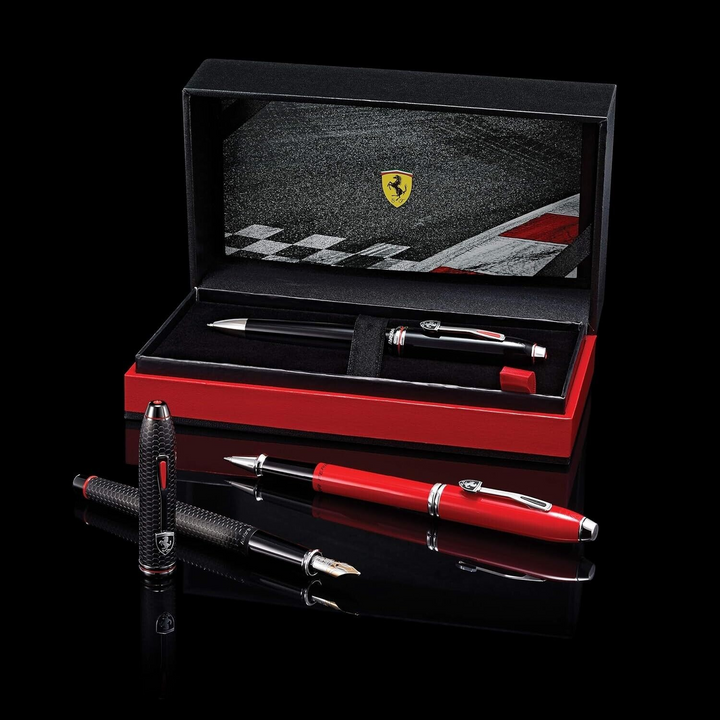 Cross Black Ferrari Townsend Honeycomb Ballpoint Pen