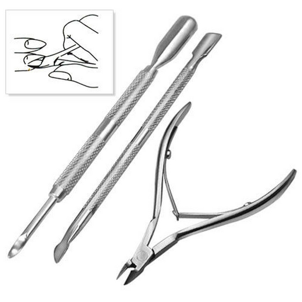 3 Piece Stainless Steel Nail Cutter Set