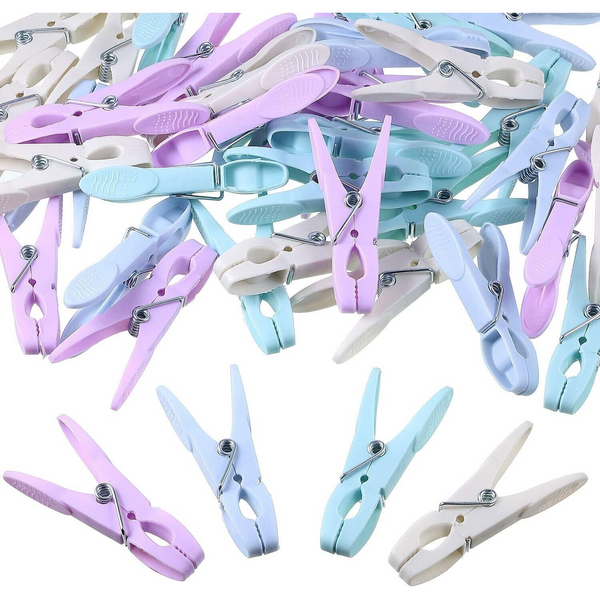 48 Morandi Colour Clothes Pegs