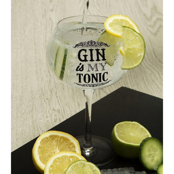 "Gin Is My Tonic" Bloom Glass
