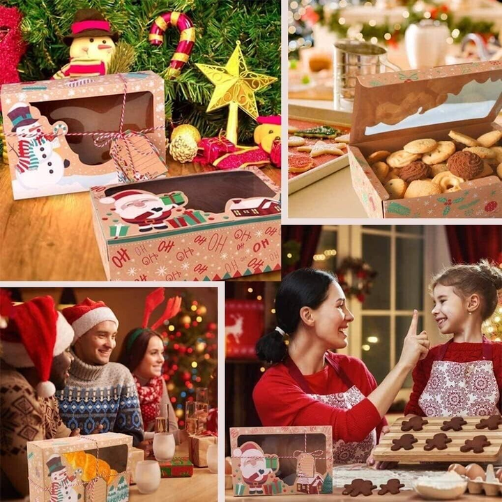 12 Christmas Cookie Cardboard Box Set