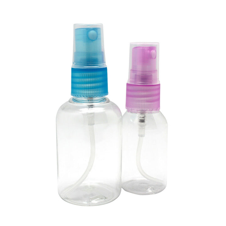 2 Clear Travel Spray Bottles