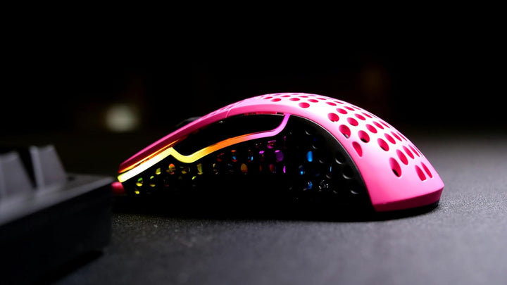 Cherry Pink XTRFY M4 RGB Wired Computer Mouse