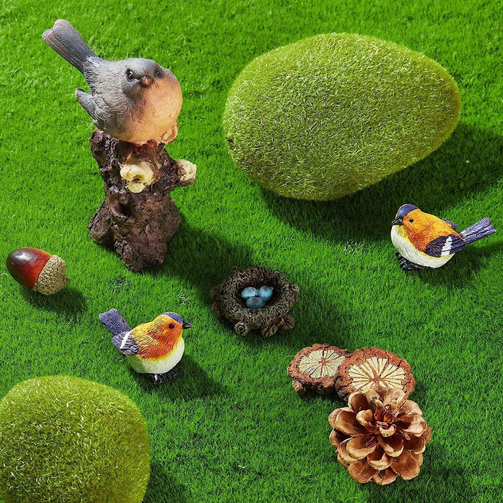 Robin Garden Ornament Set