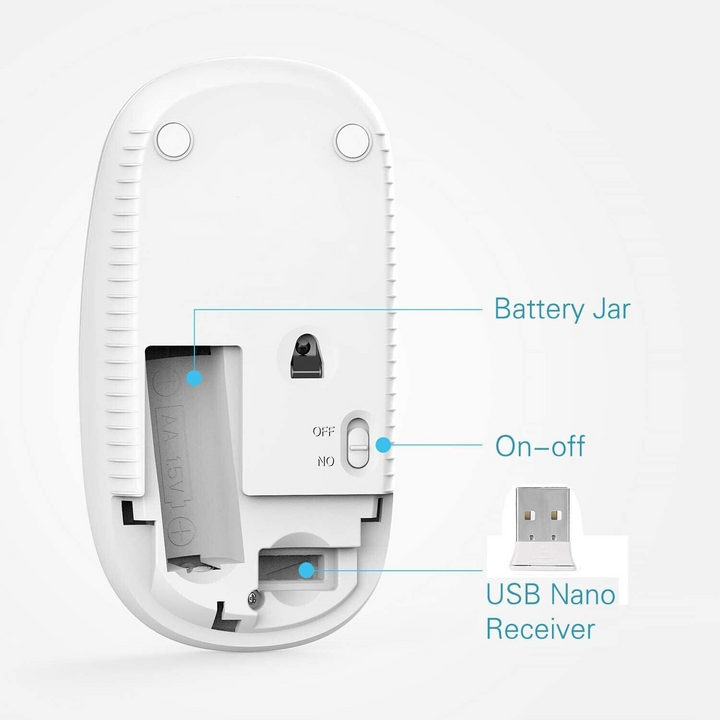 Jelly Comb Wireless Mouse White