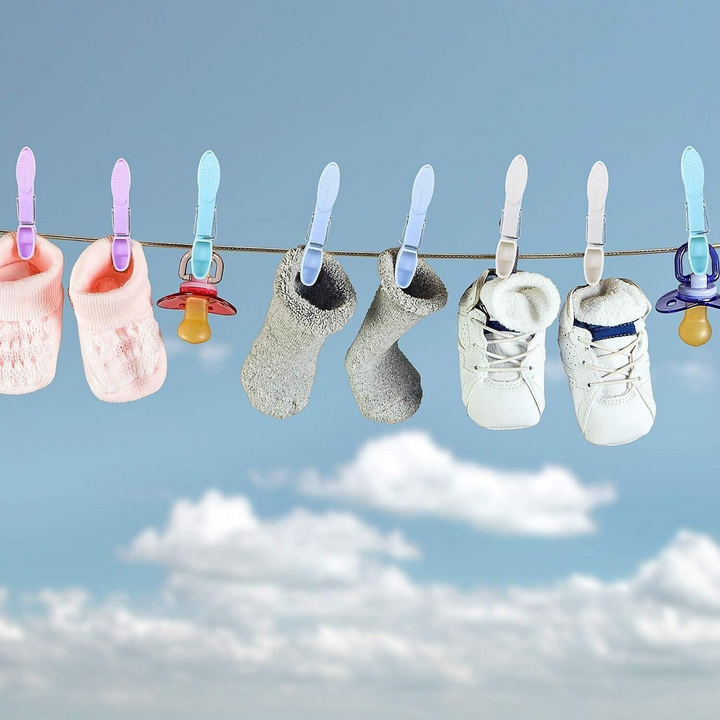 48 Morandi Colour Clothes Pegs