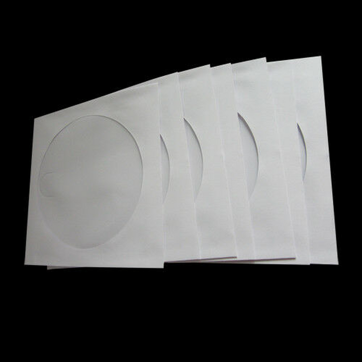 100 CD/DVD Clear Window Wallet Sleeves