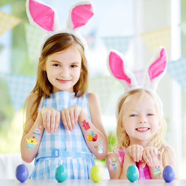 10 Easter Temporary Tattoo Set
