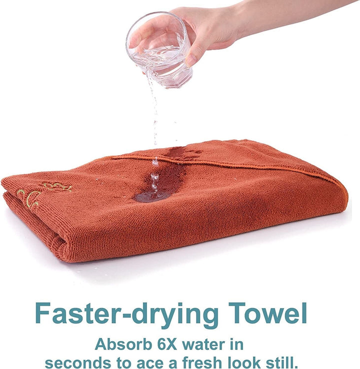 Brown Pet Microfiber Towel