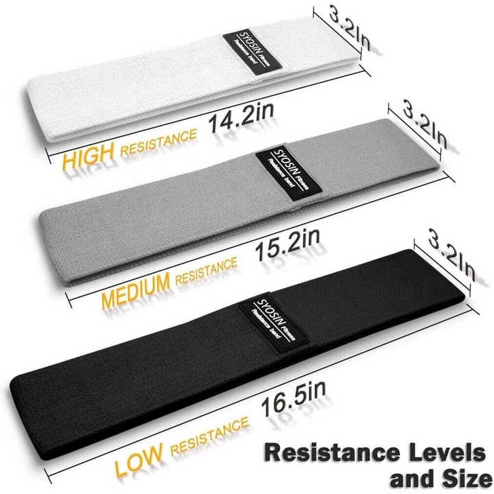 3 Dark Exercise Resistance Bands