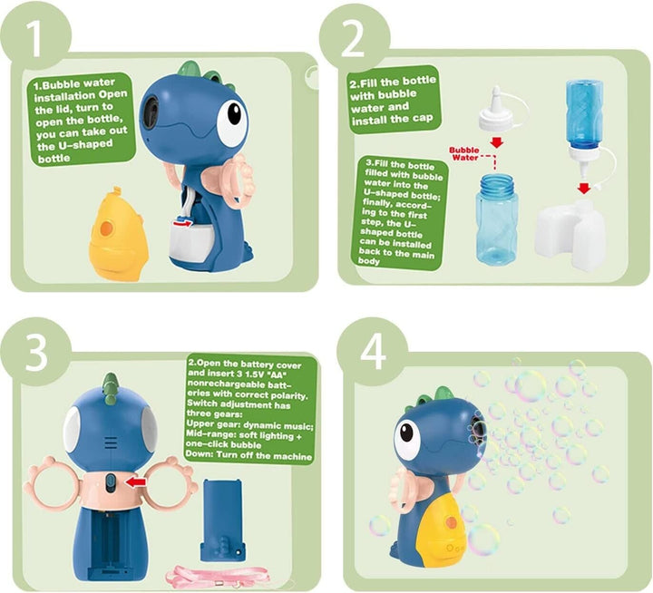 Dinosaur Bubble Machine