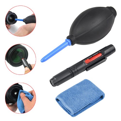 3 Piece Camera Dust Cleaner Blower Kit