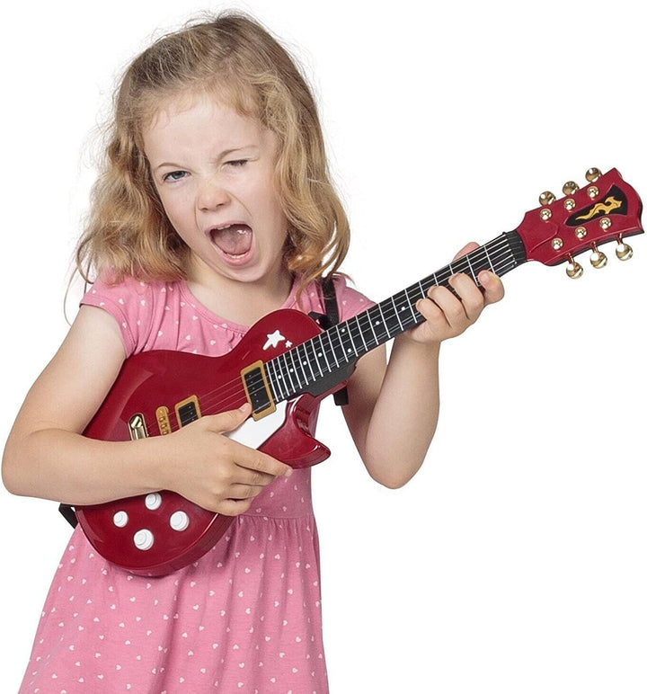 Red Kids Rock Guitar Toy