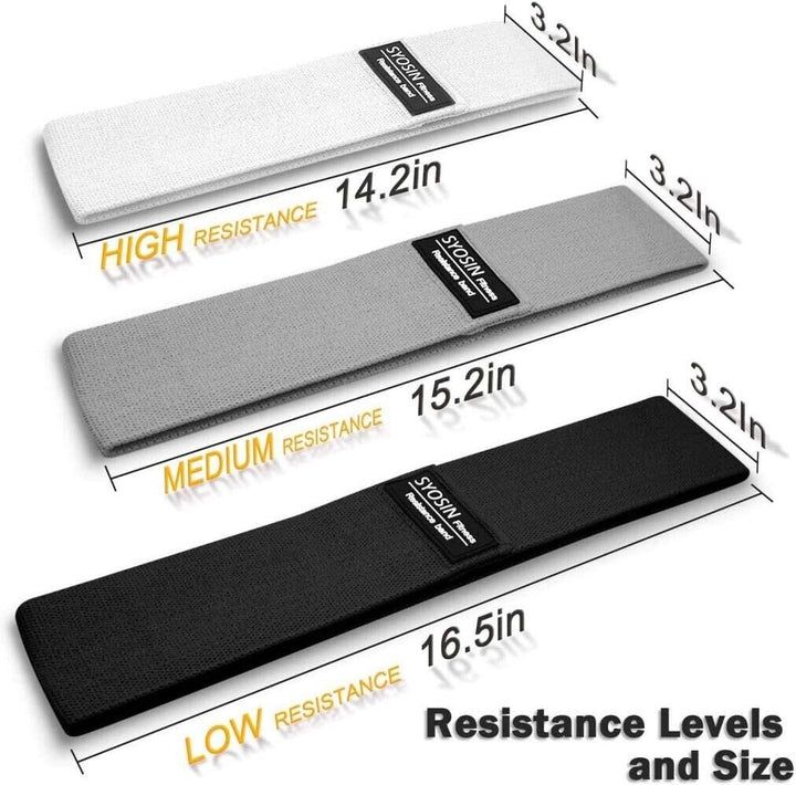 3 Dark Exercise Resistance Bands