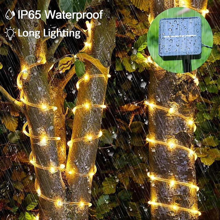 White Waterproof Solar Lights