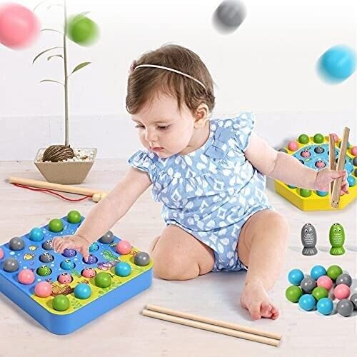 Kids Wooden Fishing Toy Game