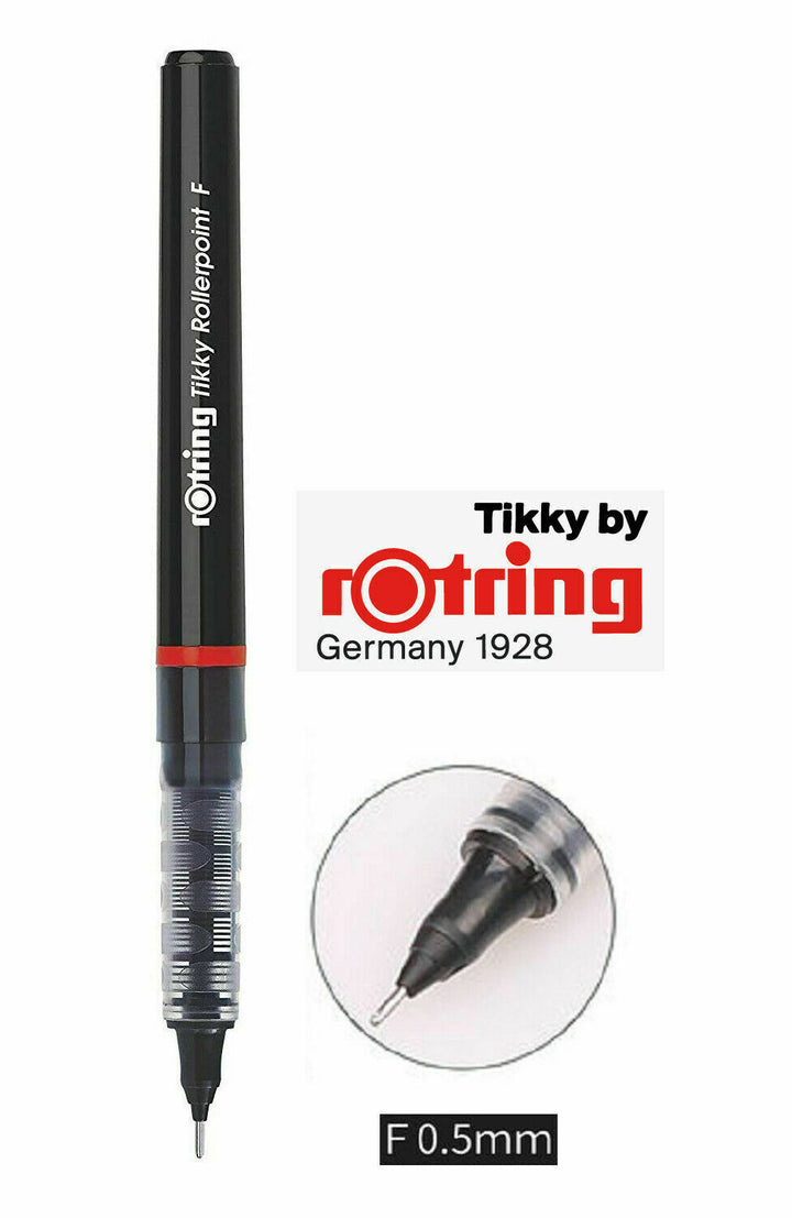 Black Tikky Rollerpoint Pen