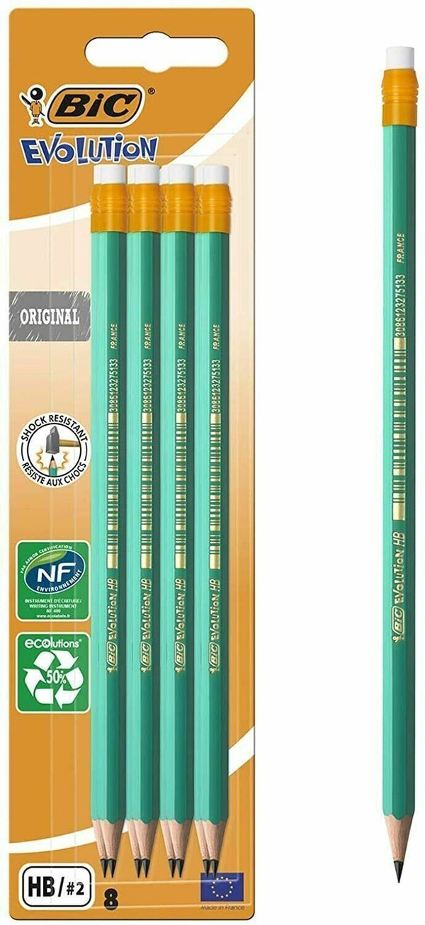 8 Bic Evolution Pencils