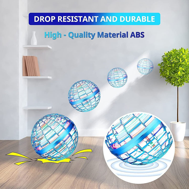 Blue LED Spinning Flying UFO Orb Ball