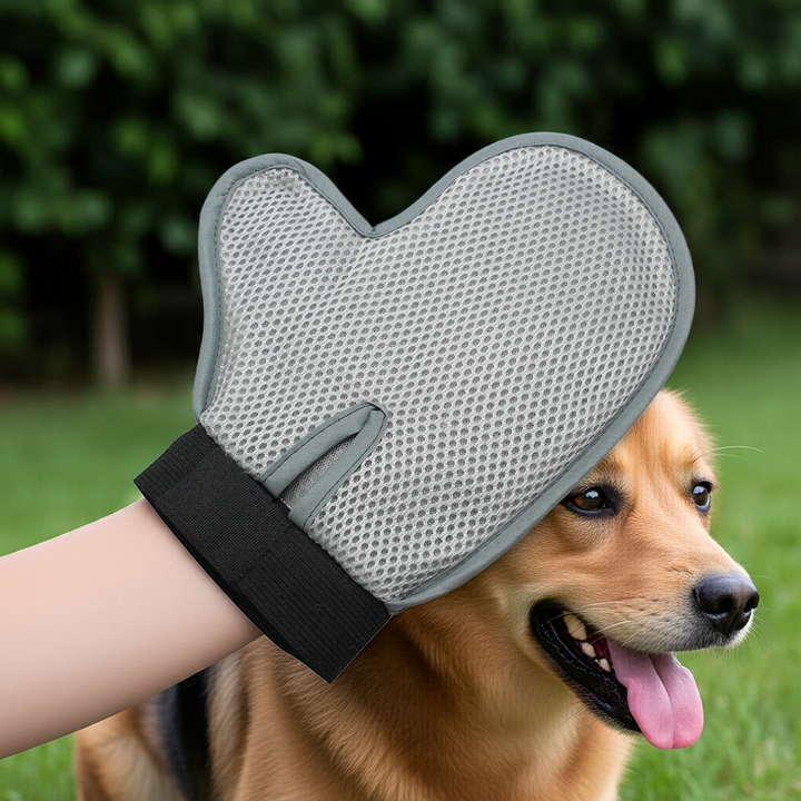 Metal Pin Pet Grooming Glove