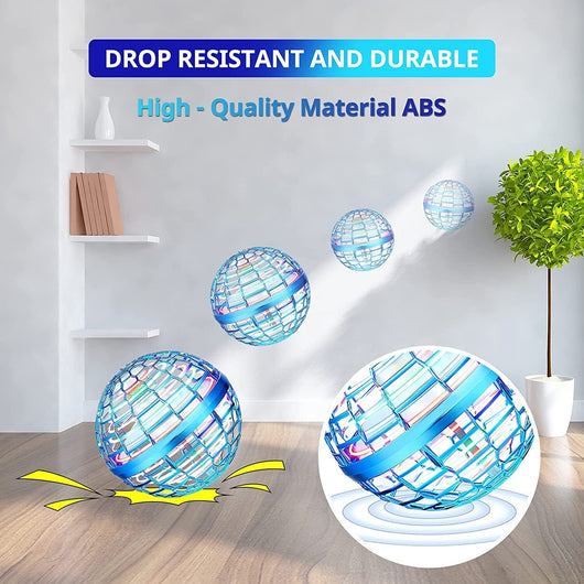 Blue LED Spinning Flying UFO Orb Ball