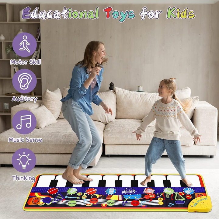 Giant Piano Play Mat Harp