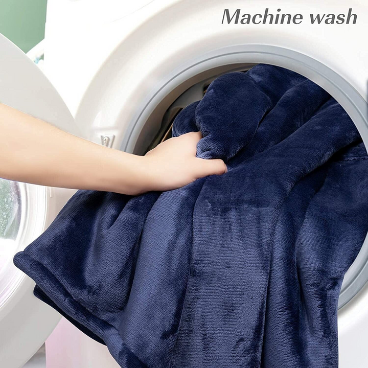 Adult Blue Oversized Sherpa Hoody