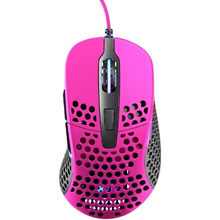 Cherry Pink XTRFY M4 RGB Wired Computer Mouse