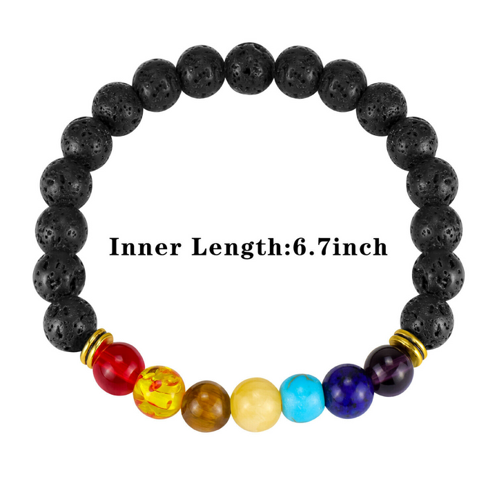 Chakra Healing Stone Crystal Bracelet