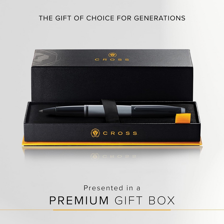Cross Calais Rollerball Pen - Grey Lacquer Black Trim