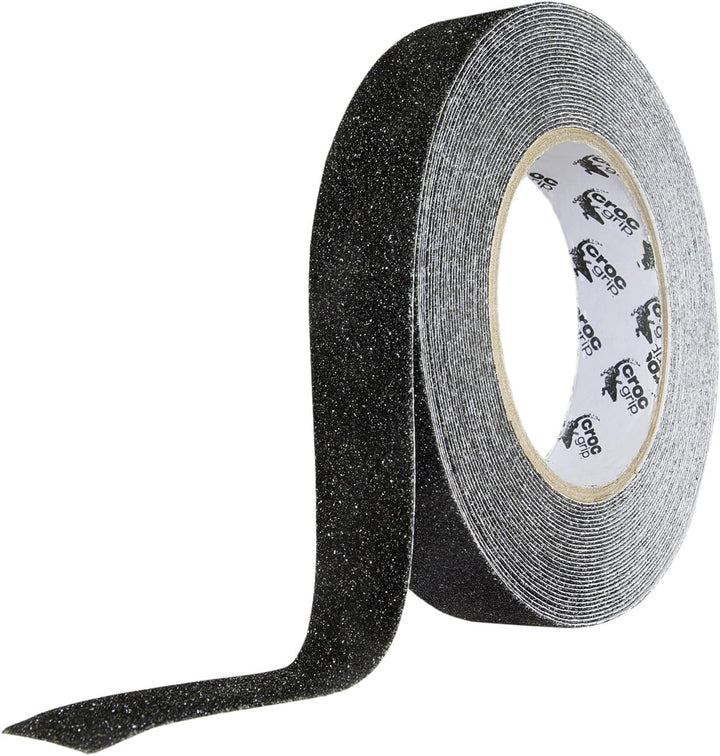 10m Croc Grip Black Anit-Slip 25mm Tape Roll