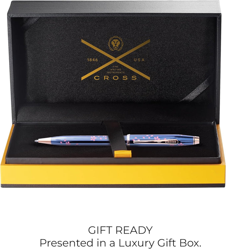 Cross Century II Cherry Blossom Translucent Blue Ballpoint Pen