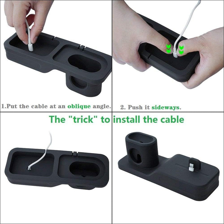 Silicone 3 in 1 Charging Stand