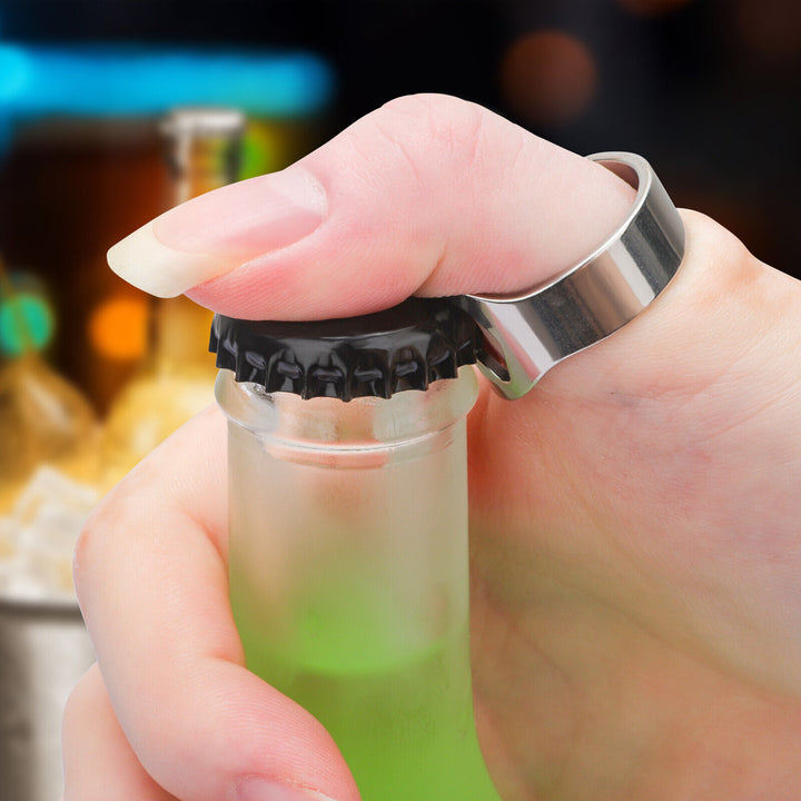 Stainless Steel Beer Bottle Ring Opener