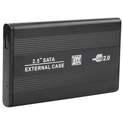 Black Metal 2.5" Sata External Disk Case