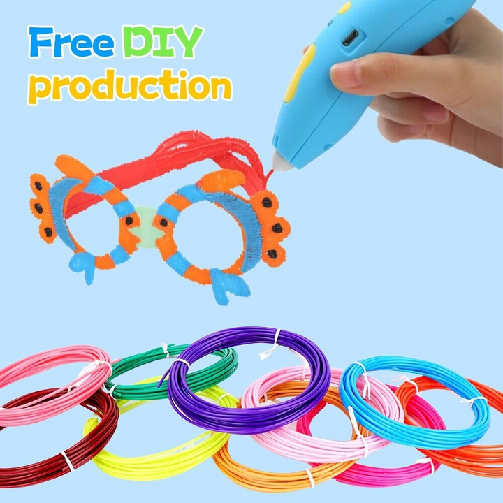 20 Pack Coloured 3D Pen Refill Strips