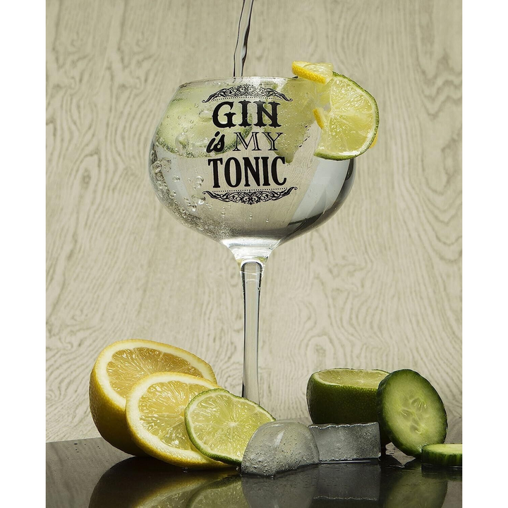 "Gin Is My Tonic" Bloom Glass