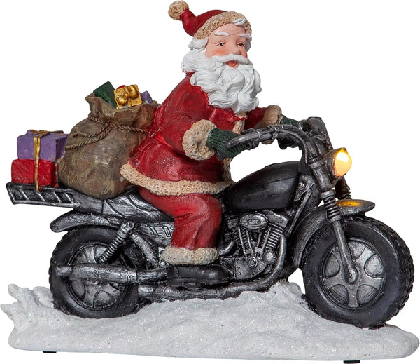 Santa Motorbike LED Christmas Decoration 
