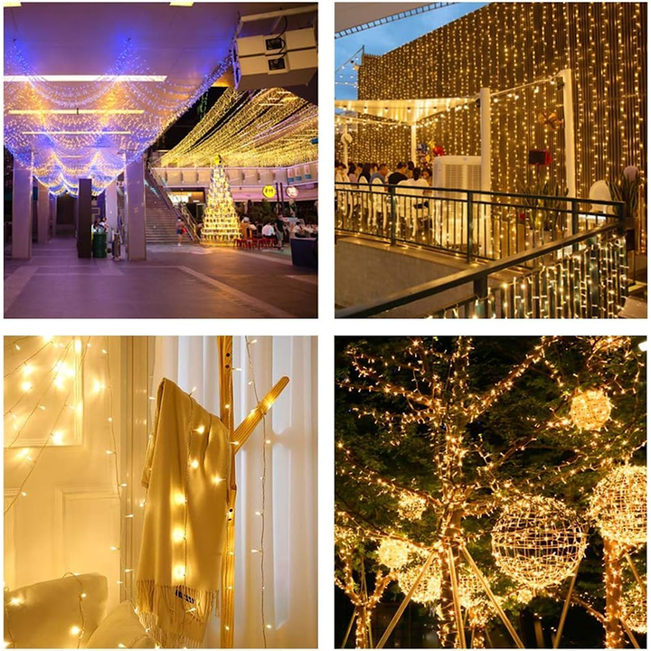 2 Waterproof 50 LED Battery Lights