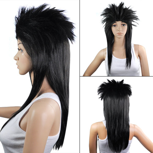 Adult Black Rocker Wig
